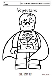 lego-süper-kahramanlar boyama sayfaları